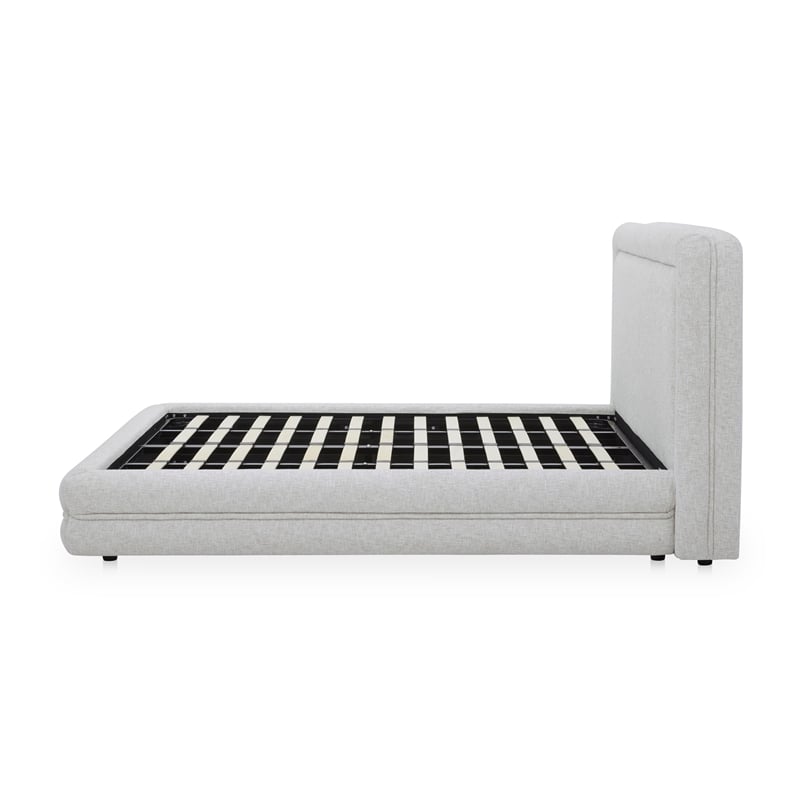 Moe's Home Collection Tory Beds Fabric White