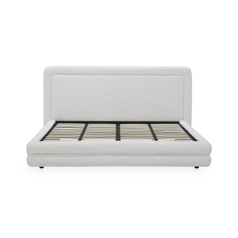 Moe's Home Collection Tory Beds Fabric White