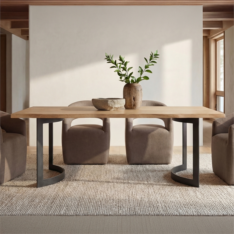 Moe's Home Collection Barrow Dining Chairs Fabric Tan