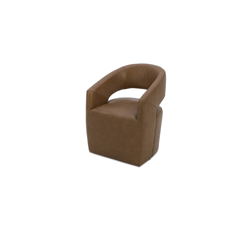 Moe's Home Collection Barrow Dining Chairs Leather Tan