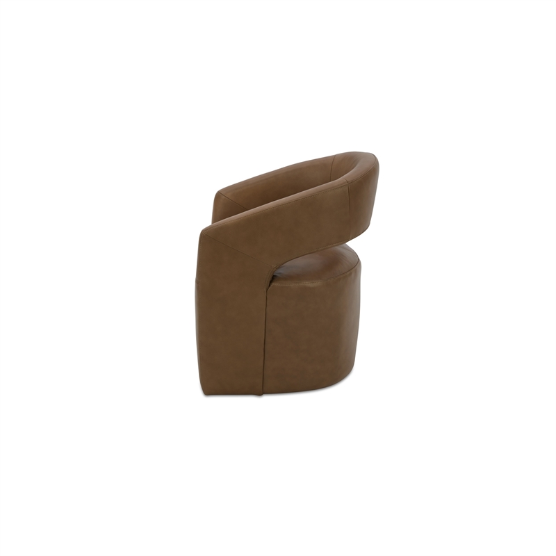 Moe's Home Collection Barrow Dining Chairs Leather Tan