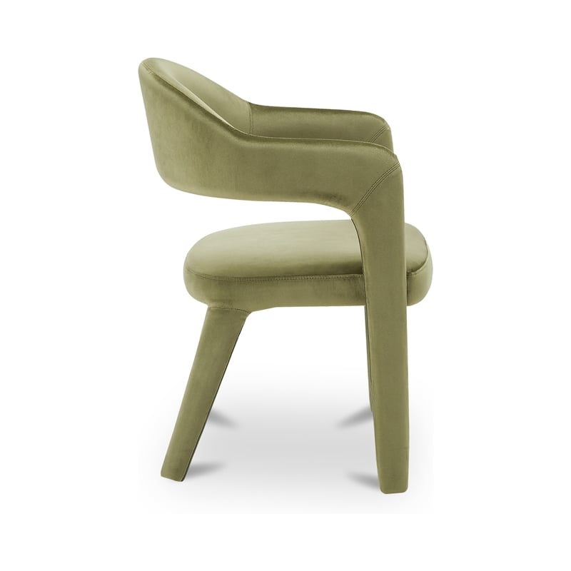 Moe's Home Collection Martens Dining Chairs Fabric Green
