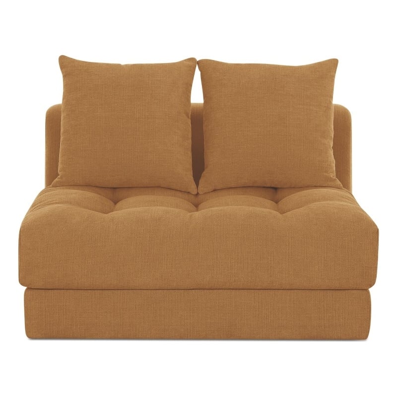 Moe's Home Collection Davie Slipper Chairs Fabric Yellow