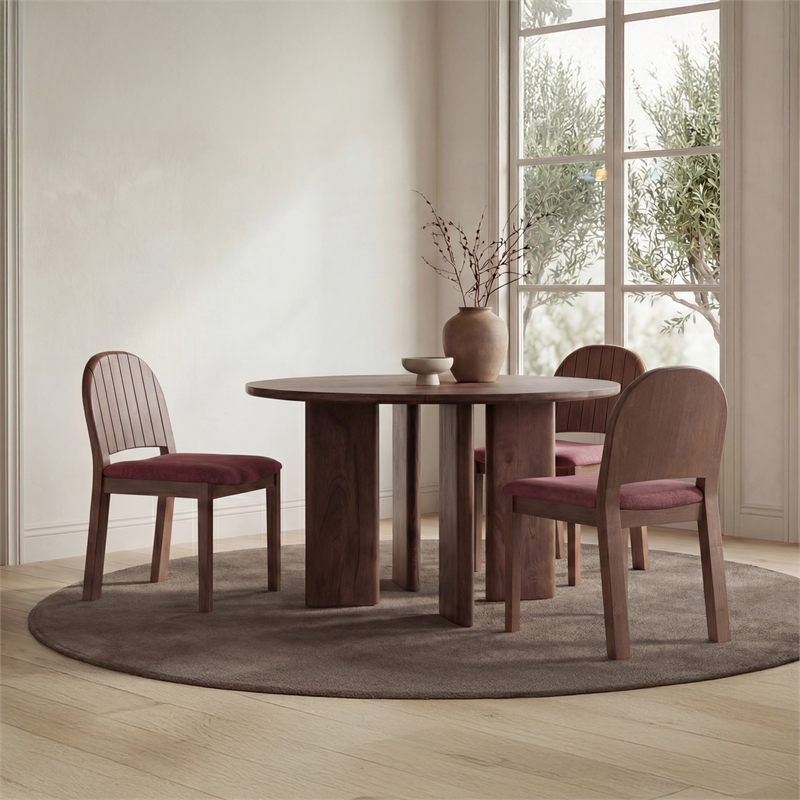 Moe's Home Collection Emil Dining Chairs Wood Purple