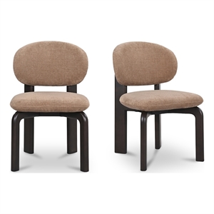 Moe's Home Collection Sami Dining Chairs Fabric Brown