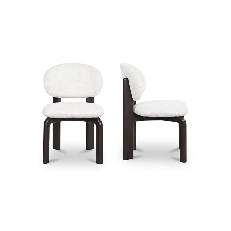 Moe's Home Collection Sami Dining Chairs Fabric White