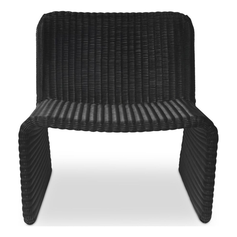 Moe's Home Collection Ella Outdoor Chairs Plastic Grey