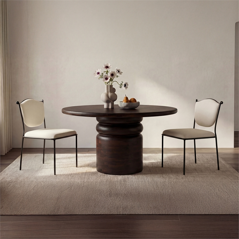 Moe's Home Collection Ferris Dining Chairs Metal White