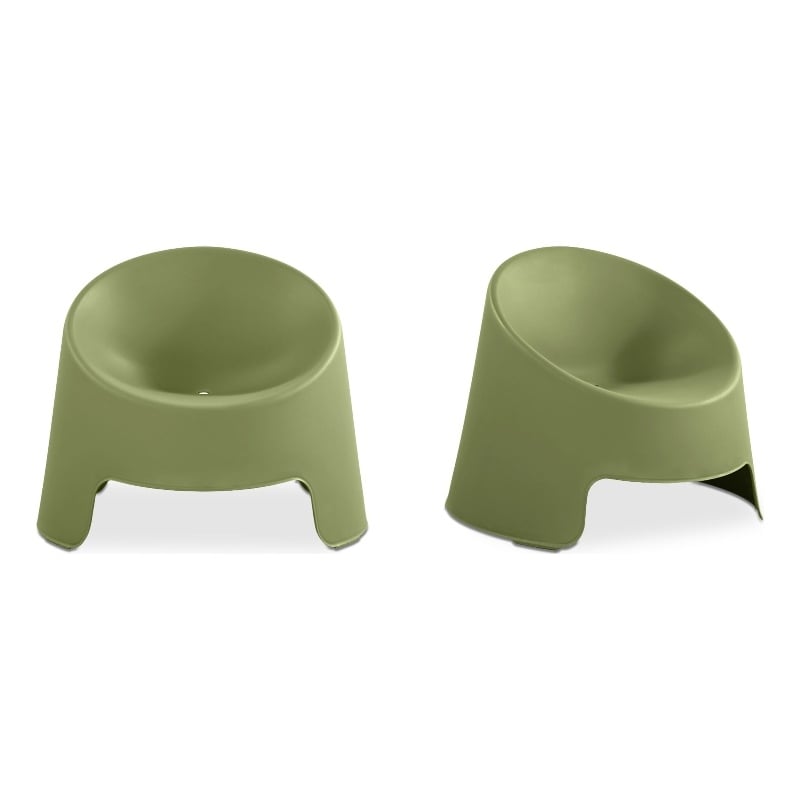Moe's Home Collection Nolla Outdoor Chairs Plastic Green