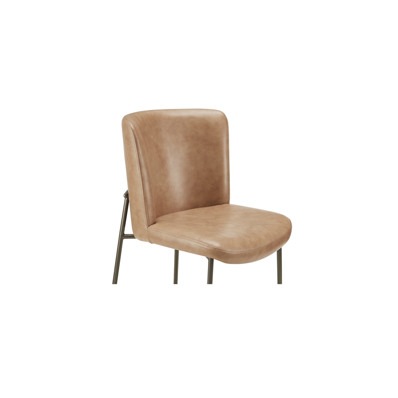 Moe's Home Collection Early Dining Chairs Leather Tan