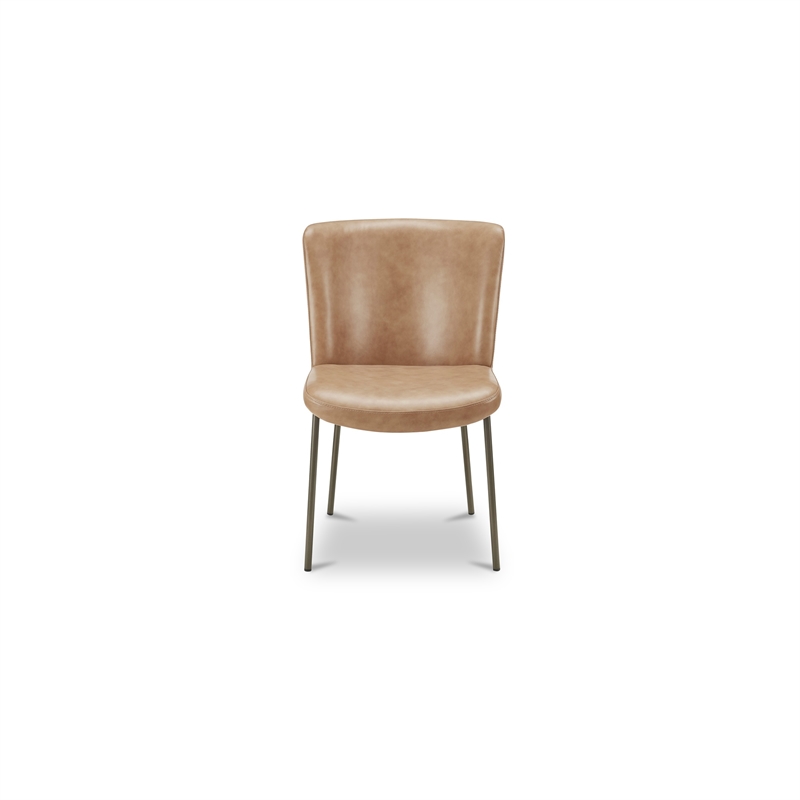 Moe's Home Collection Early Dining Chairs Leather Tan
