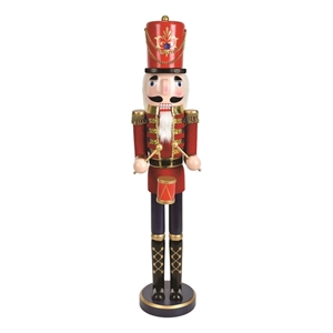 24 Inch Red Nutcracker Drummer Soldier