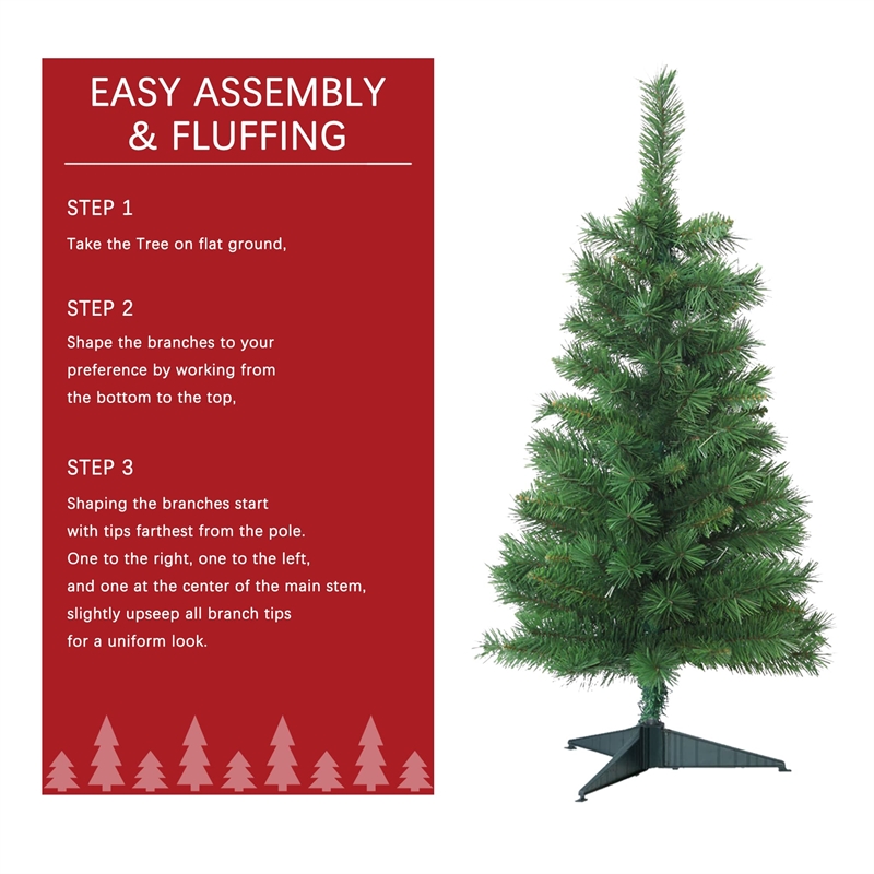 Jeco 3' Tacoma Pine Artificial Christmas Tree