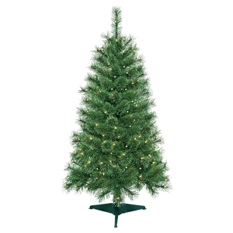 Jeco 4' Pre-Lit Artificial Christmas Tree