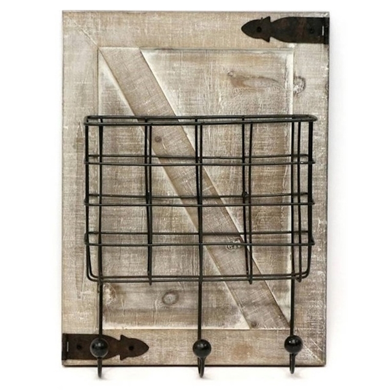Jeco Wood and Iron Metal Hook in Black