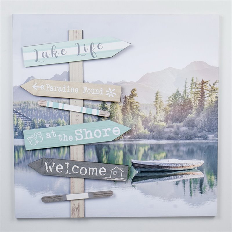 Jeco Lake Life 3D Canvas Art