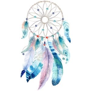Jeco 19.7&quot Dreamcatcher Canvas Art in Multi-Color
