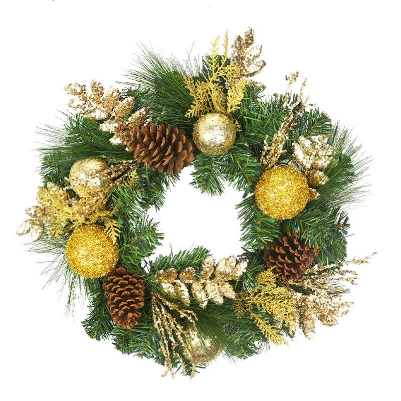 Jeco Wreath in Green and Gold