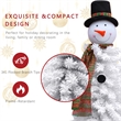 Jeco Snowman Christmas Tree Decor in White and Brown
