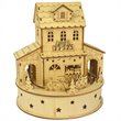 Jeco LED Wooden Village Figurine in Natural