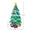 Jeco 6 Feet Christmas Tree with Snow Inflatable in Red/Green