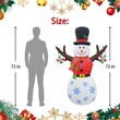 Jeco 6 Feet Inflatable Tree Hand Snowman in Multi-Color
