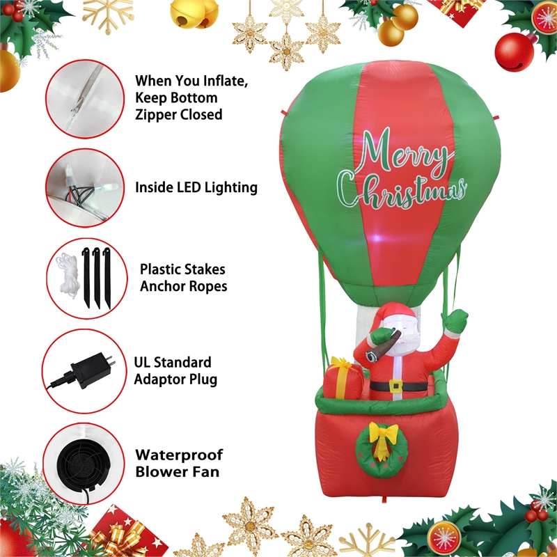 Jeco 8 Feet Inflatable Fire Balloon in Multi-Color