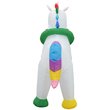 Jeco 4' Giant Weather Resistant Polyester Inflatable LED Christmas Unicorn