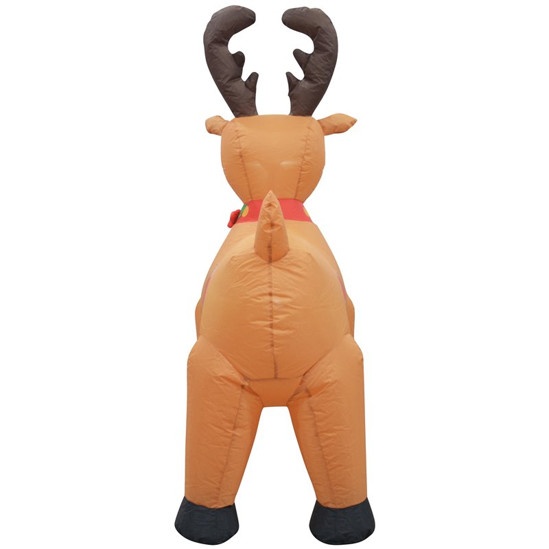 Jeco Giant Weather Resistant Polyester Inflatable LED Christmas Reindeer