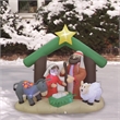 Jeco Giant Weather Resistant Polyester Inflatable LED Nativity Scene