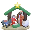 Jeco Giant Weather Resistant Polyester Inflatable LED Nativity Scene