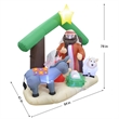 Jeco Giant Weather Resistant Polyester Inflatable LED Nativity Scene