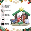 Jeco Giant Weather Resistant Polyester Inflatable LED Nativity Scene