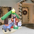 Jeco Giant Weather Resistant Polyester Inflatable LED Nativity Scene