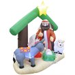Jeco Giant Weather Resistant Polyester Inflatable LED Nativity Scene
