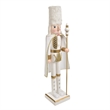 Jeco Hand Painted Crafted Nutcracker in Gold and White