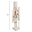 Jeco Hand Painted Crafted Nutcracker in Gold and White