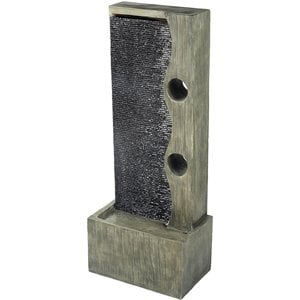 Jeco 40&quot Contemporary Cacade Water Fountain With LED Belt