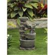Jeco 3 Bowls Fountain Without Led Light in Gray