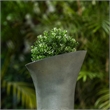 Jeco Vase Shape Fountain with Led Light in Gray