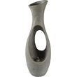 Jeco Vase Shape Fountain with Led Light in Gray
