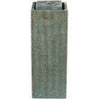 Jeco Contemporary Poly-Resin Pillar Fountain With Led Light in Green Lime