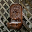 Jeco Inc. Classical Poly-Resin Wall Hanging Fountain in Brown