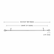 Sophie Adjustable Single Curtain Rod 28