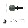 Nancy Adjustable Single Curtain Rod 84