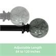 Nancy Adjustable Single Curtain Rod 84