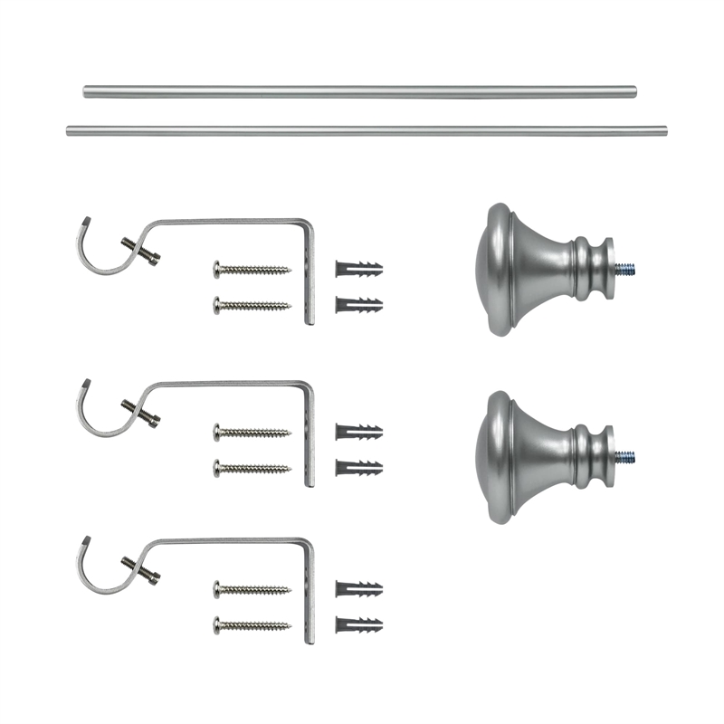 Scarlette Adjustable Single Curtain Rod 48