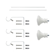 Scarlette Adjustable Single Curtain Rod 48