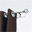 Sophie Adjustable Single Metal Curtain Rod 48