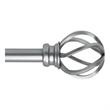 Sophie Adjustable Single Metal Curtain Rod 48